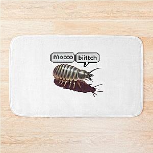 Dairy Cow Isopod - Realistic Top View Drawing  Bath Mat