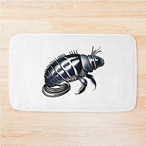 Metallic Isopod Art Illustration  Bath Mat