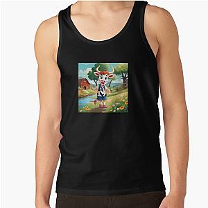 Cute Dairy Cow Isopod having Fun Tank Top