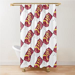 Scarlet Isopod Shower Curtain