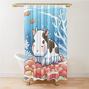 sea cow isopod Shower Curtain