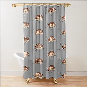 Peach Isopod Shower Curtain