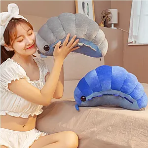 Ins Hot Creative Simulation Insect Plush Toys Soft Cartoon Isopod Nap Pillow Back Cushion