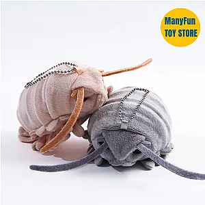 Giant Isopod Plush Toys Keychain Plushie Sea Lice Lifelike Animals Simulation Stuffed