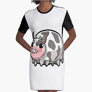 Dairy cow isopod cute Graphic T-Shirt Dress