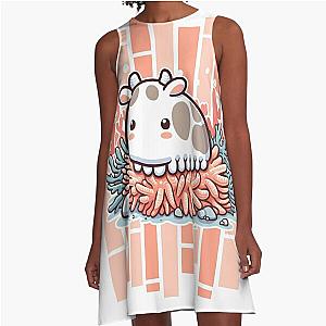 sweet pastel cow isopod A-Line Dress