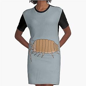 Powder Orange Isopod Graphic T-Shirt Dress