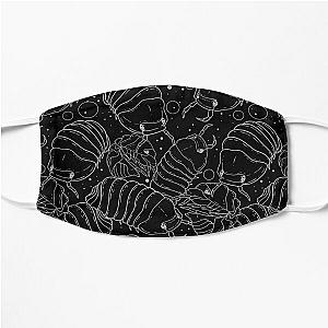 Monochrome Isopods 2 Flat Mask