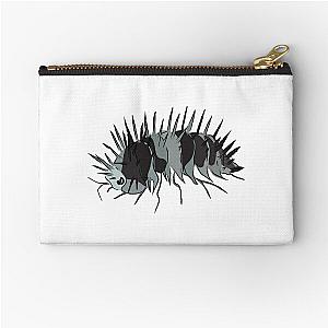 White Skull Isopod Zipper Pouch