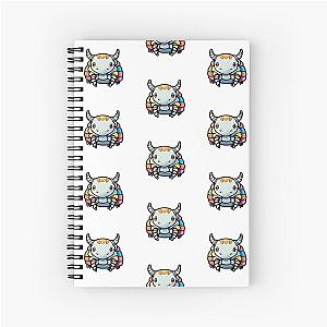 Multi-Colored Cute Dairy Cow Isopod - Simple Crustacean Design Spiral Notebook