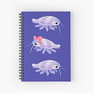 Ribbon giant isopod Spiral Notebook