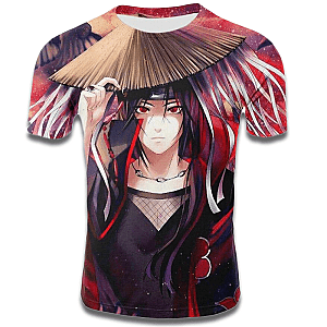 Itachi T-Shirts - Naruto T-Shirt Itachi UchihaAkatsuki Infiltration Outfit IS0601 [ID36282] [ID36282]