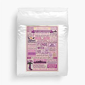 Colleen Hoover, it ends with us Duvet Cover