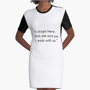 It ends with us book quote Graphic T-Shirt Dress