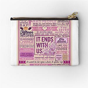 Colleen Hoover, it ends with us Zipper Pouch