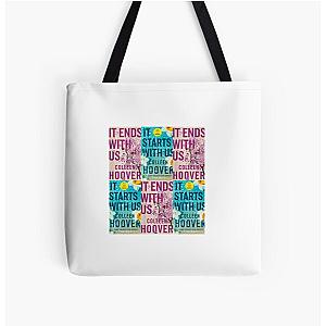 It ends with us & It starts with us All Over Print Tote Bag