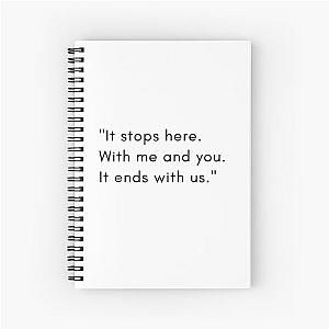 It ends with us book quote Spiral Notebook