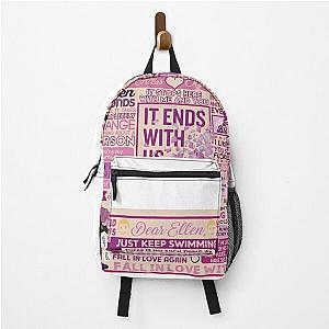 Colleen Hoover, it ends with us Backpack