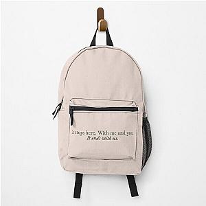 It Ends With Us by Colleen Hoover quote Backpack