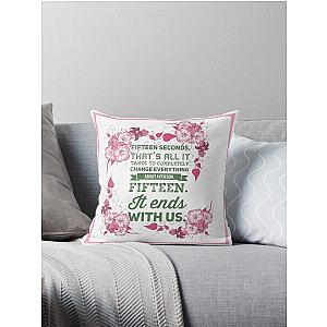 Colleen Hoover - it ends with us quote Throw Pillow