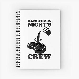 I Think You Should Leave ITYSL Dangerous Night-s Crew Sloppy Steaks Spiral Notebook