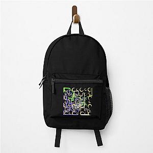 Dan Flashes pattern cool tim robinson 17 yellow,green,white and purple Backpack