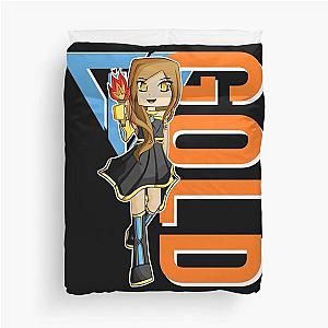 Gold gamer Itsfunneh Funneh Krew gamer fan art 2022 birthday party Duvet Cover