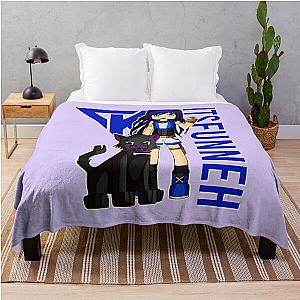 Itsfunneh Funneh Krew Dog gamer fan art 2022 Throw Blanket