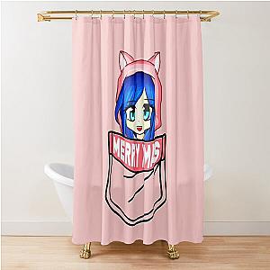 ItsFunneh Santa in your pocket Merry Christmas Shower Curtain