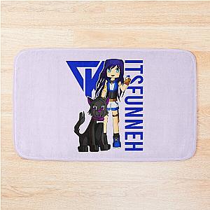 Itsfunneh Funneh Krew Dog gamer fan art 2022 Bath Mat