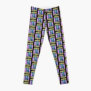 AnimeZing gamer girl Aesthetic anime chibi itsfunneh rainbow art Leggings