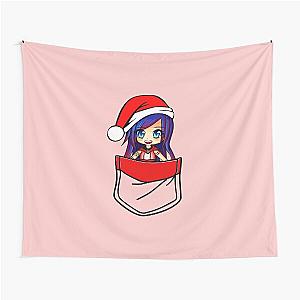 ItsFunneh Santa in your pocket  Tapestry