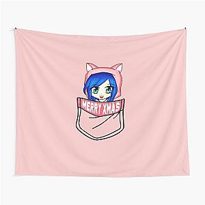 ItsFunneh Santa in your pocket Merry Christmas Tapestry