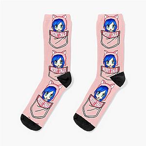 ItsFunneh Santa in your pocket Merry Christmas Socks