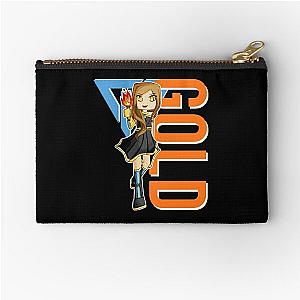 Gold gamer Itsfunneh Funneh Krew gamer fan art 2022 birthday party Zipper Pouch