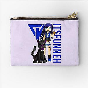 Itsfunneh Funneh Krew Dog gamer fan art 2022 Zipper Pouch