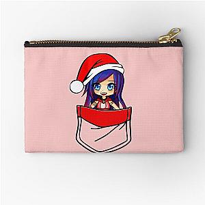 ItsFunneh Santa in your pocket  Zipper Pouch