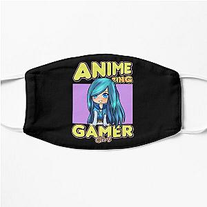 AnimeZing gamer girl Aesthetic anime chibi itsfunneh rainbow art Flat Mask