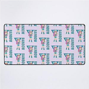 Rainbow gamer Itsfunneh Funneh Krew gamer fan art 2022 Desk Mat