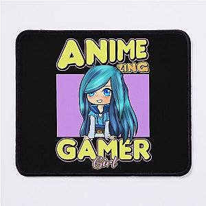 AnimeZing gamer girl Aesthetic anime chibi itsfunneh rainbow art Mouse Pad