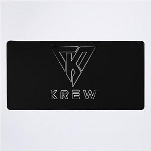 Krew black itsfunneh funneh Desk Mat