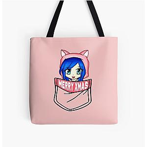 ItsFunneh Santa in your pocket Merry Christmas All Over Print Tote Bag