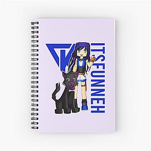 Itsfunneh Funneh Krew Dog gamer fan art 2022 Spiral Notebook