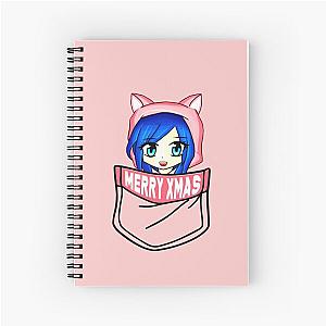 ItsFunneh Santa in your pocket Merry Christmas Spiral Notebook