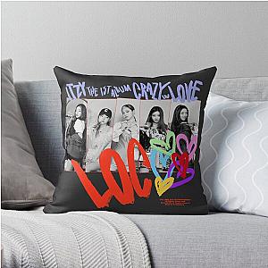 Itzy Pillows, Throw Pillow - ITZY CRAZY IN LOVE Album Cover Throw Pillow RB1201