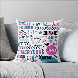 Itzy Pillows, Throw Pillow - ITZY Collage Throw Pillow RB1201