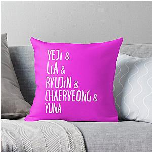 Itzy Pillows, Throw Pillow - ITZY Names Throw Pillow RB1201