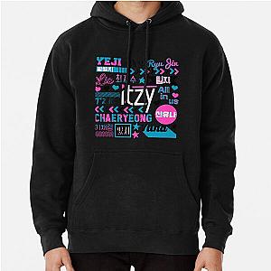 Itzy Hoodies - ITZY Collage  Pullover Hoodie RB1201