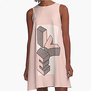 IVE letter isometric A-Line Dress