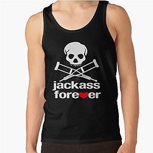 Jackass Tank Tops - Jackass Forever Skull And Crutches Tank Top RB1309 [ID559]